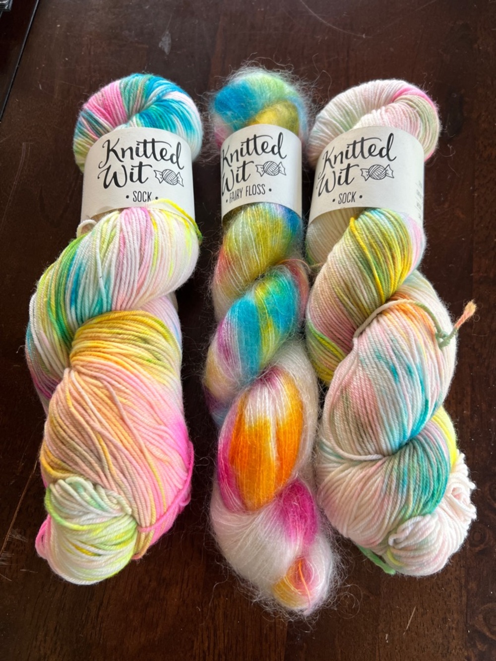 Knitted Wit Sock & Fairy Floss